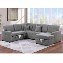 Load image into Gallery viewer, Convertible Sectional Upholstered Sleeper Sofa With Storage Chaise
