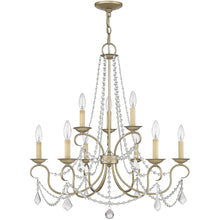 Load image into Gallery viewer, Nine Light Dimmable Chandelier With Shades - Silver