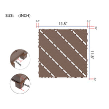 Load image into Gallery viewer, Durable Plastic Interlocking Deck Tiles, Waterproof Outdoor And Indoor Use