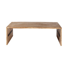 Load image into Gallery viewer, Rectangular Solid Wood Top And Base Coffee Table - Light Brown