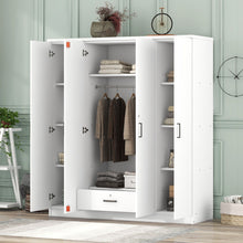Load image into Gallery viewer, 4 Door Wardrobe With 1 Drawer