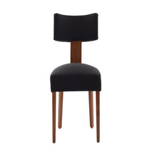 Load image into Gallery viewer, Tufted Solid Wood Dining Side Chairs (Set of 2) - Black / Brown