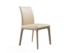 Load image into Gallery viewer, Upholstered Faux Leather Dining Room Side Chairs (Set of 2) - Taupe