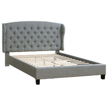 Load image into Gallery viewer, Bed With Adjustable Button Tufted Headboard