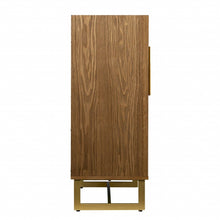 Load image into Gallery viewer, Retro And Faux Marble Wine Cabinet - Brown