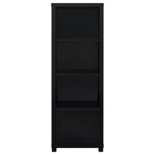 Load image into Gallery viewer, Sandl - 3 Shelf Media Tower With Cabinet Storage Solution - Black