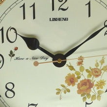 Load image into Gallery viewer, Silent Pendulum Ornate Round Wall Clock - Ivory / Gold