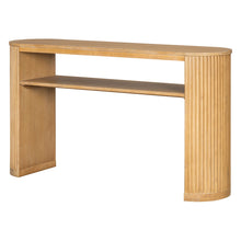Load image into Gallery viewer, Console Table With Fluted Legs, Open Shelf