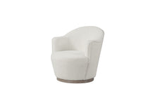 Load image into Gallery viewer, 27" Contemporary Fabric Swivel Barrel Chair - Cream