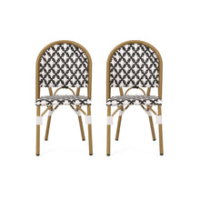 Load image into Gallery viewer, Chic French Bistro Chair With Durable Rattan And Aluminum Frame