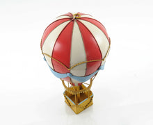 Load image into Gallery viewer, Hand Painted Hot Air Balloon Tabletop Sculpture - Red / White
