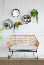 Load image into Gallery viewer, Farmhouse Round Metal Wall Planter (Set of 5) - Gray