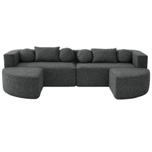 Load image into Gallery viewer, Boneless - Couch Modular Sectional Sofa With Deep Seating And Curved Design