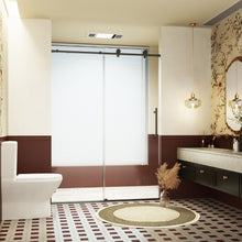 Load image into Gallery viewer, Frameless Single Sliding Soft Close Shower Doors, 5/16" Sgcc Tempered Glass