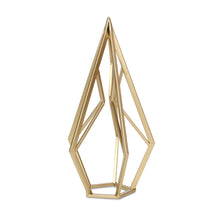 Load image into Gallery viewer, Open Geometric Tabletop Sculpture (635383) - Gold