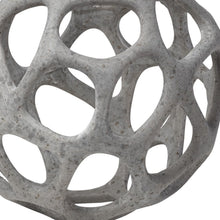Load image into Gallery viewer, Abstract Decorative Orb Tabletop Sculpture - Gray