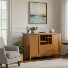 Load image into Gallery viewer, Warm Shaker - Storage Cabinet With Wine Rack - Brown