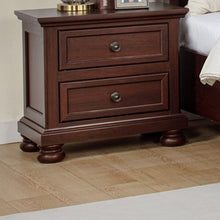 Load image into Gallery viewer, 1 Piece Nightstand, 2 Drawer Storage Bedroom Furniture - Brown / Cherry