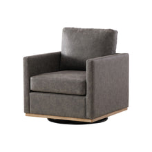 Load image into Gallery viewer, Modern Upholstered Square Swivel Accent Chair With 360 Degree Rotation