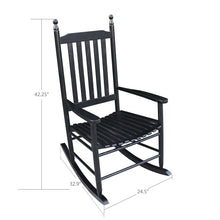 Load image into Gallery viewer, Wooden Porch Rocker Chair, Without Mat