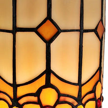 Load image into Gallery viewer, Mosaic Tile Stained Glass Accent Lamp - Brown And Beige