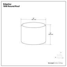 Load image into Gallery viewer, Edgeley - Handcrafted Round Pouf