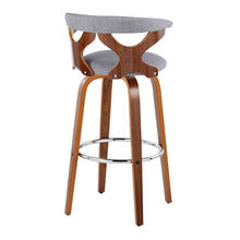 Load image into Gallery viewer, Gardenia - Mid Century Modern Fixed Height Barstool With Swivel With Round Footrest (Set of 2)