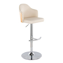 Load image into Gallery viewer, Ahoy - Contemporary Adjustable Barstool, Swivel With Rounded T Footrest (Set of 2)