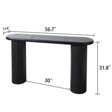 Load image into Gallery viewer, Fluted Cylinder Console Table - Black