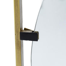 Load image into Gallery viewer, 32" Square Iron Framed Accent Mirror - Gold