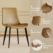 Load image into Gallery viewer, Modern Dining Chair With Carbon Steel Legs