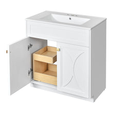 Load image into Gallery viewer, Bathroom Vanity With Sink, Freestanding Storage Cabinet With Handles, Soft Closing Doors