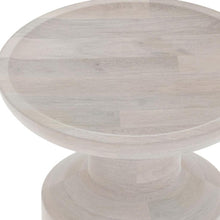 Load image into Gallery viewer, Solid Wood Round End Table - White