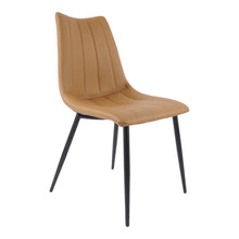 Load image into Gallery viewer, Upholstered Faux Leather Dining Side Chairs (Set of 2) - Tan
