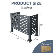 Load image into Gallery viewer, Air Conditioner Fence For Outdoor Units, Metal Privacy Fence Cover, Perfect To Conceal Air Conditioning Units, 3 Fence Panel