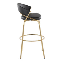 Load image into Gallery viewer, Jie - Fixed Height Contemporary Barstool With Swivel With Round Footrest (Set of 2)