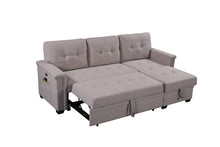 Load image into Gallery viewer, Ashlyn - Reversible Sleeper Sectional Sofa With Storage Chaise, USB Charging Ports And Pocket