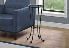 Load image into Gallery viewer, Accent Side Table, Plant Stand, Round, Contemporary & Modern - Black