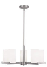 Load image into Gallery viewer, 5 Light Dimmable Chandelier With Shades - Nickel