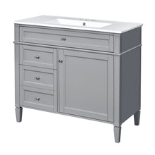 Load image into Gallery viewer, Bathroom Vanity With Top Sink, 2 Drawers And Tip Out Drawer
