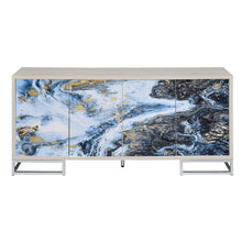 Load image into Gallery viewer, Liam - Marble Paint Console Cabinet - Multi