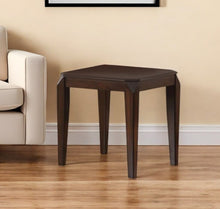 Load image into Gallery viewer, 23" Solid Wood End Table - Dark Brown