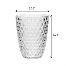 Load image into Gallery viewer, Leading Ware Diamond Cut Acrylic Glasses Drinking (Set of 4)