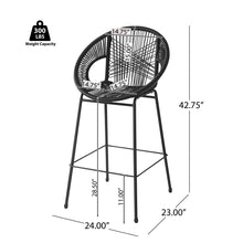 Load image into Gallery viewer, Ferrara - Outdoor Patio Barstool (Set of 2)