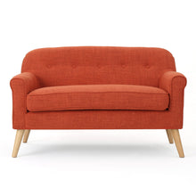 Load image into Gallery viewer, Classic Loveseat With Rolled Armrests And Button Tufting