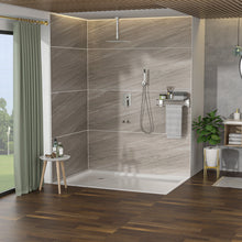 Load image into Gallery viewer, Modern Shower System With Waterfall Tub Spout, 12" Ceiling Mount Square Shower