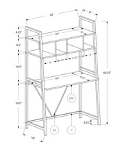 Load image into Gallery viewer, Computer Desk For Home Office, Laptop, Leaning, Storage Shelves, Contemporary & Modern - White