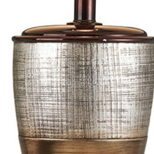 Load image into Gallery viewer, Exotic Wide Stripe Table Lamp - Brown And Gold