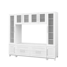 Load image into Gallery viewer, Wall Unit Modern Entertainment Center With Glass Doors