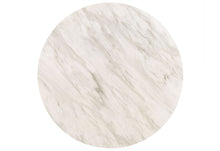 Load image into Gallery viewer, Wood Faux Marble Round Counter Height Bar Table - White / Black